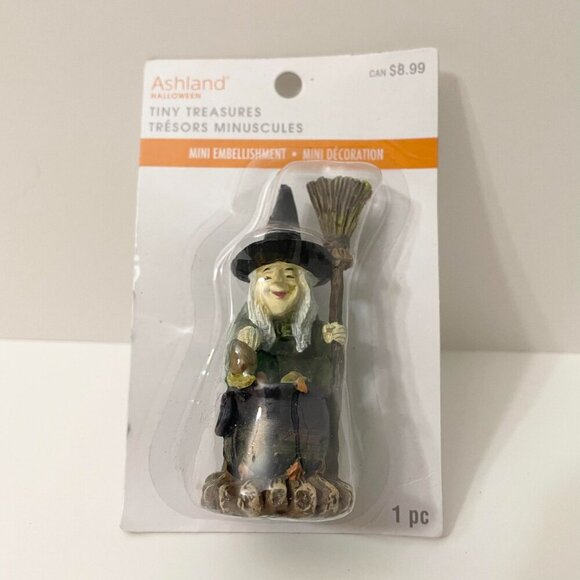 Ashland Halloween Tiny Treasures Witch Figurine Damaged Packaging - Picture 2 of 16